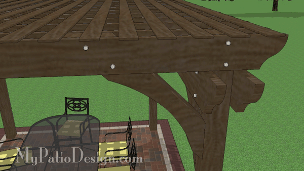 12' x 14' Cedar Pergola Design #4