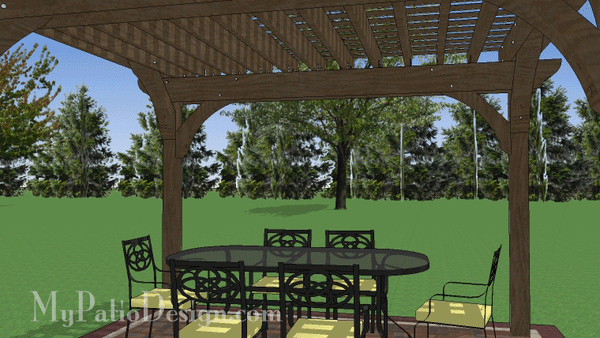 12' x 14' Cedar Pergola Design #5