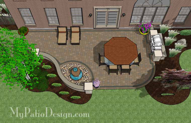 Relaxing Backyard Patio Plan 2