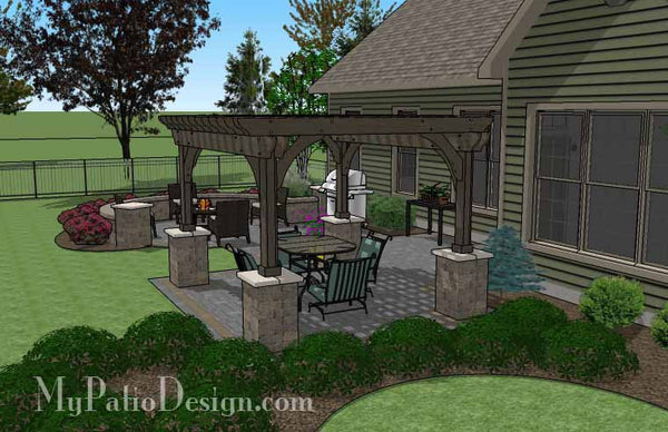 Relaxing Outdoor Living Design with Pergola 4