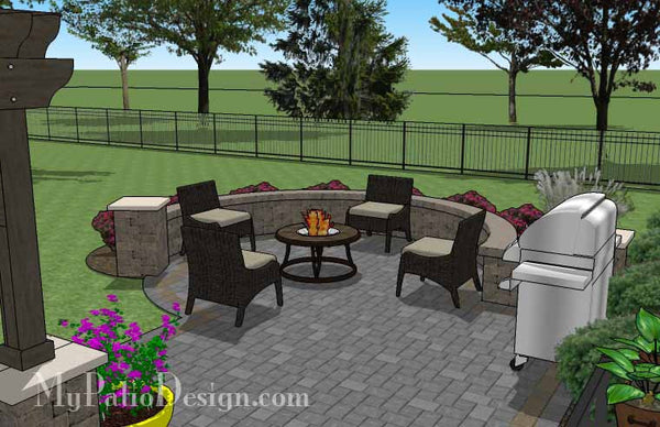 Relaxing Outdoor Living Design with Pergola 5