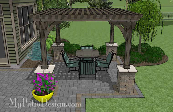Relaxing Outdoor Living Design with Pergola 6