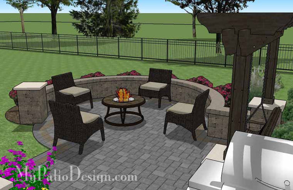 Relaxing Outdoor Living Design with Pergola and Hot Tub 5
