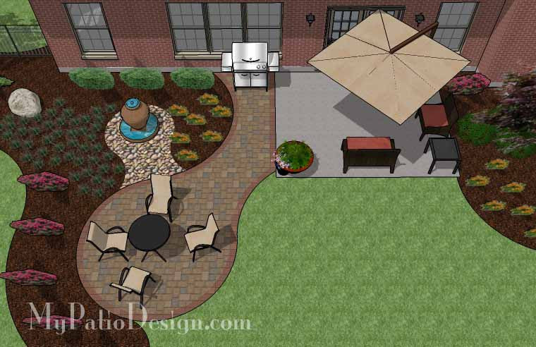 Small Curvy Patio Design Addition 2