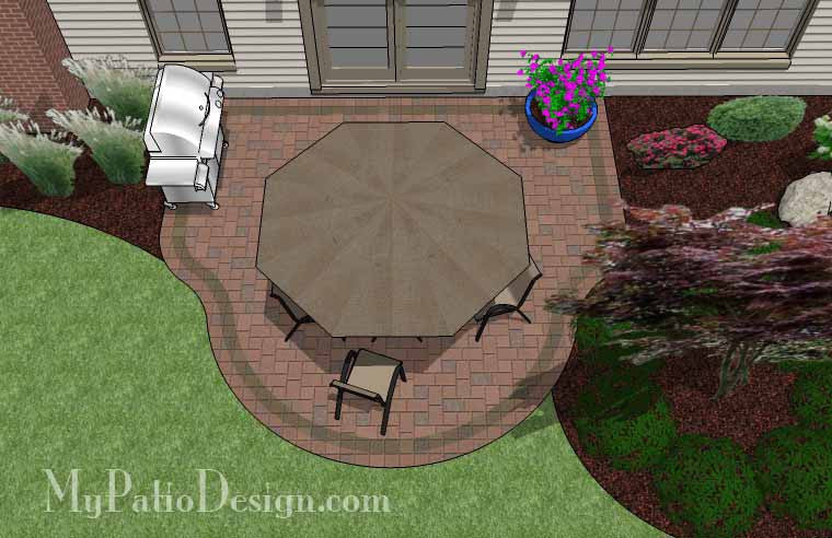 Small Easy to Build Patio Design 2