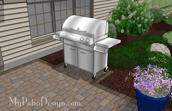 Small Patio Design on a Budget with Seat Wall 7