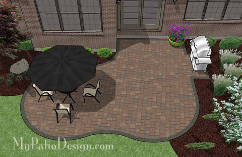 Small Yard Patio Plan 2