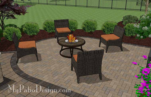 Arcs Patio Design with Grill Station 5