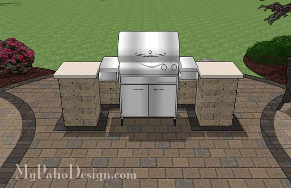 Arcs Patio Design with Grill Station 6