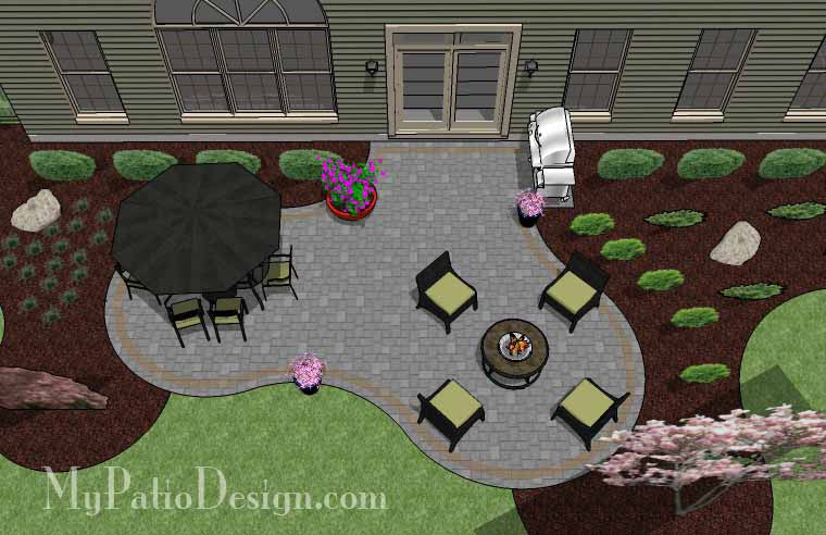 Beautiful Patio Design | Patio Layout, How-to's and Material List ...