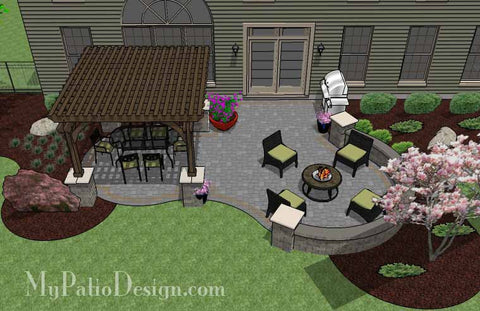 Beautiful Patio Design with Pergola 2