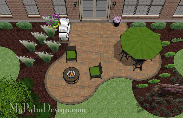 Circles and Curves Patio Design 2
