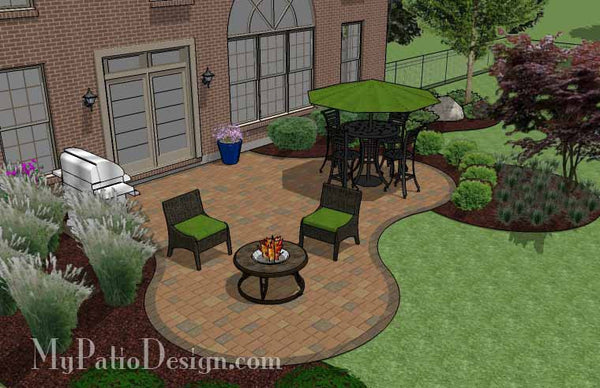 Circles and Curves Patio Design 3