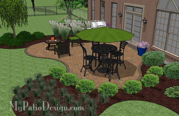 Circles and Curves Patio Design 4