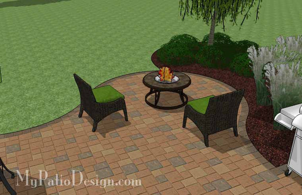 Circles and Curves Patio Design 6