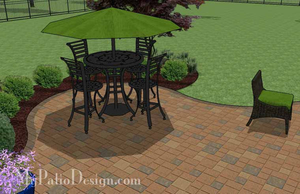 Circles and Curves Patio Design 7