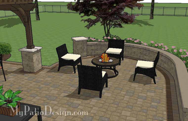 Cozy Outdoor Living Design with Pergola 4