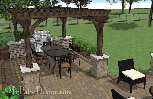 Cozy Outdoor Living Design with Pergola 5