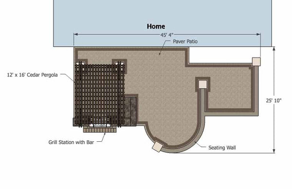 Creative Brick Patio Design with Pergola and Hot Tub 1
