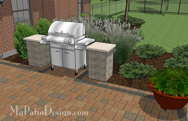 Creative and Simple Patio Design with Seat Wall 7