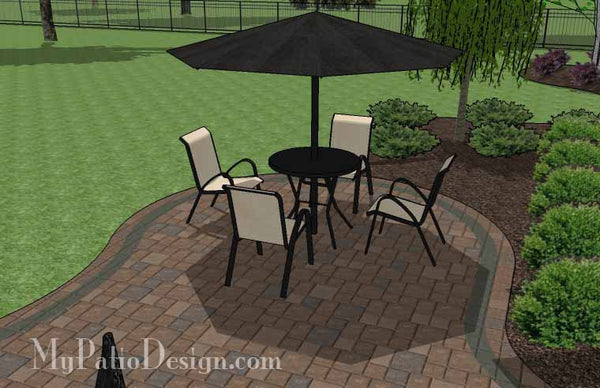 Curvy Backyard Patio Design 5