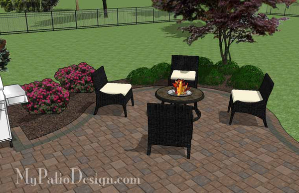 Curvy Backyard Patio Design 6