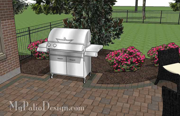 Curvy Backyard Patio Design 7