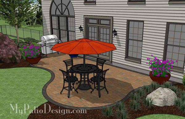 Curvy and Affordable Patio Design 4