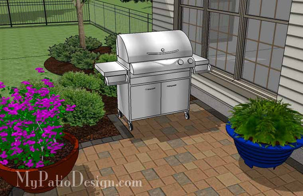 Curvy and Affordable Patio Design 7