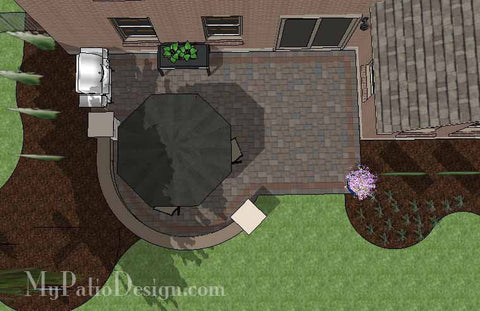 DIY Outdoor Patio Design with Seat Wall 2