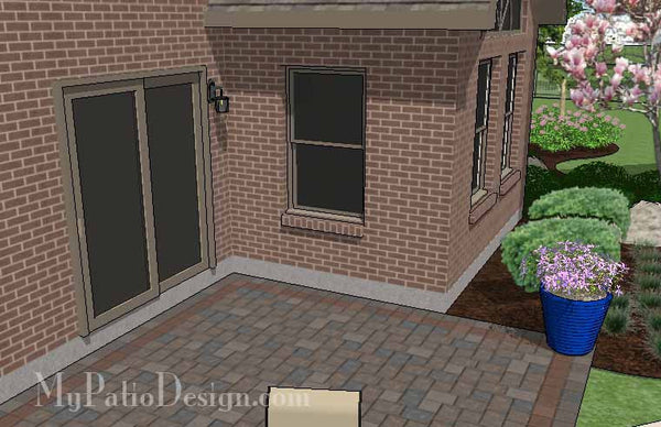 DIY Outdoor Patio Design with Seat Wall 7