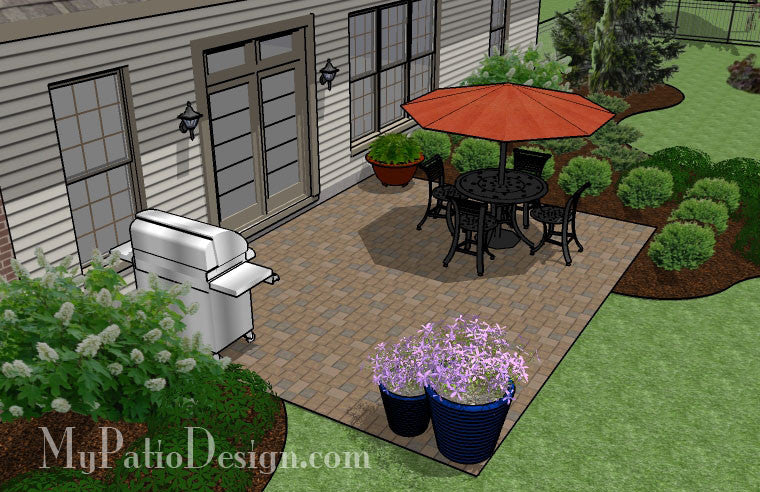 DIY Paver Patio Design | Downloadable Plan – MyPatioDesign.com