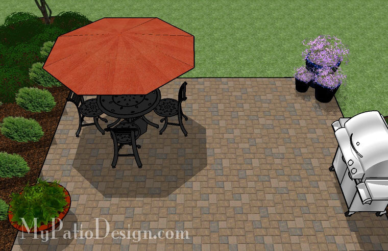 DIY Paver Patio Design | Downloadable Plan – MyPatioDesign.com