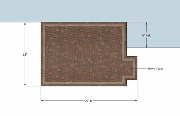 DIY Rectangular Patio Design 1