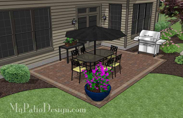 DIY Rectangular Patio Design 3