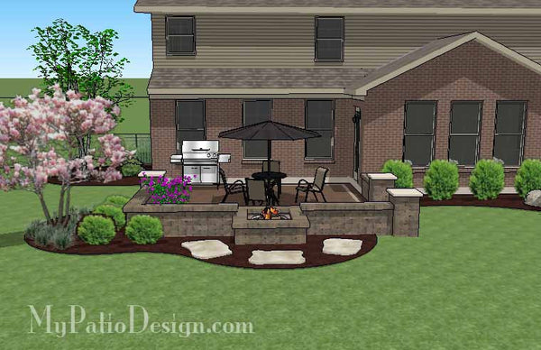 DIY-Small-Outdoor-Living-Design-with-Fire-Pit-2