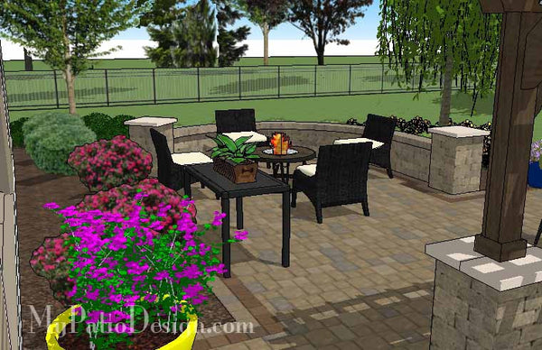 Dreamy Backyard Patio Design with Pergola 6