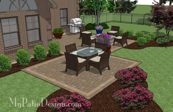 Fun Family Patio Design with Fire Pit 3