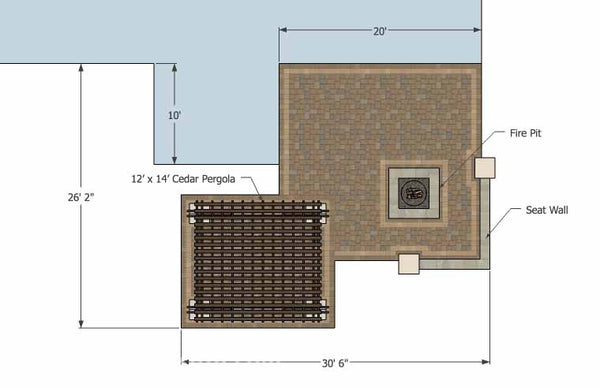 Fun, Family Patio Design with Pergola 1