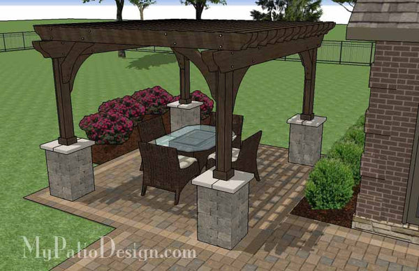 Fun, Family Patio Design with Pergola 7