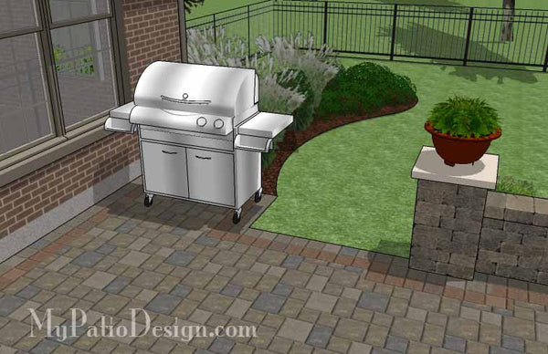 Fun Fire Pit Patio Design with Seat Walls 5