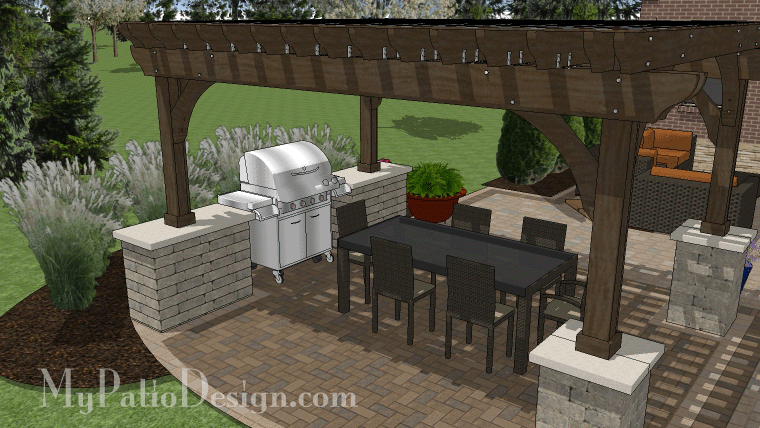 Grill Station Design R60-Per | MyPatioDesign.com