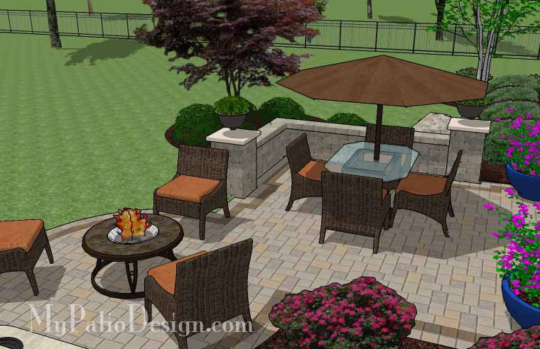 Outdoor Kitchen With Hot Tub 445 Hot Tub Patio Design With Seat Walls