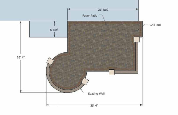 Inspiring Patio Design with Seat Walls 7