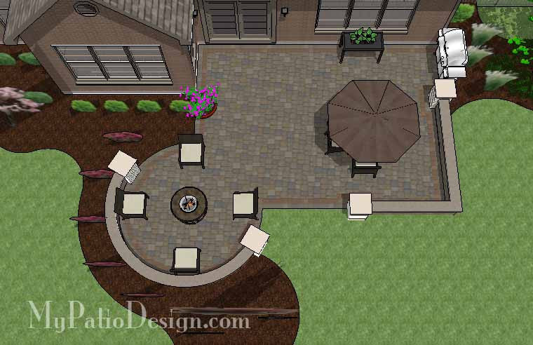 Inspiring Patio Design with Seat Walls 1