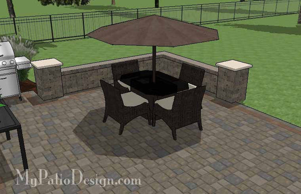 Inspiring Patio Design with Seat Walls 5