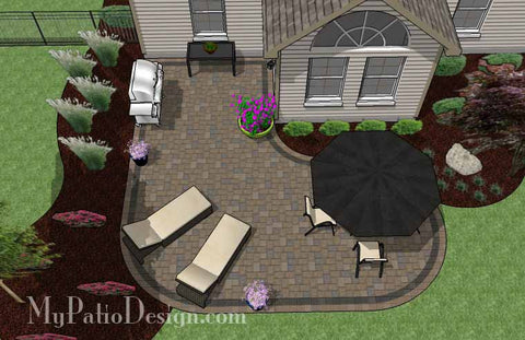 L Shaped Patio Design 2