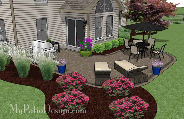 L Shaped Patio Design 3