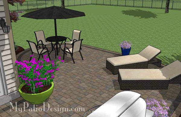 L Shaped Patio Design 5