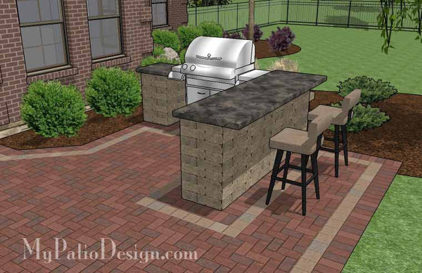 Outdoor brick grill designs shop